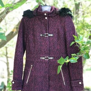 Ivanka Trump Black Purple Will Winter Coat